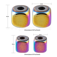 4 Stränge 2 Größen galvanisieren nichtmagnetische synthetische Hämatitperlenstränge&nbsp;G-LS0001-70