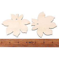 Ungefärbter großer Holzanhänger&nbsp;X-WOOD-TA0002-19