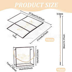 Transparente Geschenkboxen für Haustierbonbons&nbsp;CON-WH0084-73B
