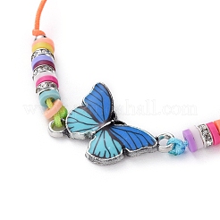 Braccialetti a maglie in nylon regolabili&nbsp;BJEW-JB04937-M