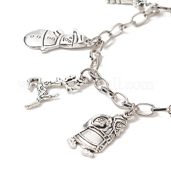 Charm-Armband aus Legierung mit Weihnachtsbaum&nbsp;BJEW-JB09300