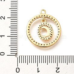 Ottone micro spianare pendenti zirconi&nbsp;KK-G519-06G-02