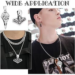 2 pendentif en acier inoxydable chirurgical 316 de style 2&nbsp;STAS-UN0039-75