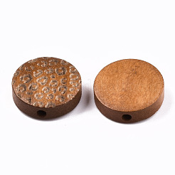 Perle di legno naturale verniciate&nbsp;WOOD-T021-49A-09