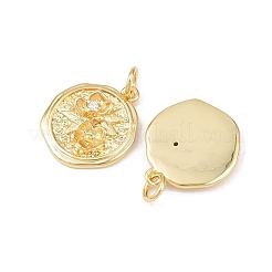 Colgante micropavé cubic zirconia de latón&nbsp;KK-G544-31G