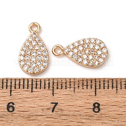 Pendentifs avec zircon cubiques à micro-pavés en laiton&nbsp;ZIRC-L105-10G