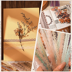 6 tasche 6 arten pet spitze muster dekorative dacals für diy scrapbooking&nbsp;AJEW-SP0002-76