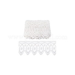 Cinta de encaje de flores bordadas de algodón de 15 yarda&nbsp;OCOR-WH0086-91C