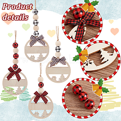 Kit para hacer colgantes con etiquetas de nombre navideñas&nbsp;DIY-GA0006-86