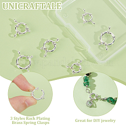 6 Stück 3 Stile 304 Edelstahl Federringverschlüsse&nbsp;FIND-UN0061-27