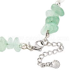 Set di bracciali e collane con perline di avventurina verde naturale&nbsp;SJEW-JS01357-04