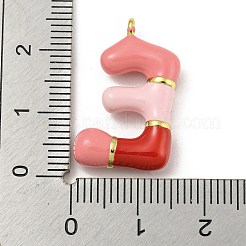 Pendentifs d'émail en laiton &nbsp;KK-E093-03G-E