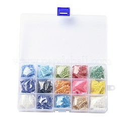 Perline di vetro 180g 15 colori&nbsp;SEED-JQ0003-01D-2mm