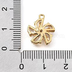 Pendenti in zirconi cubici trasparenti in micro pavè di ottone&nbsp;KK-U065-01A-G