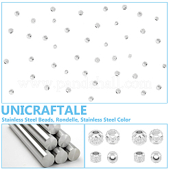 200 pz 2 perline in acciaio inossidabile 303&nbsp;STAS-UN0055-74