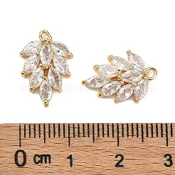 Pendentifs avec zircon cubiques à micro-pavés en laiton&nbsp;X-KK-S348-502-NF