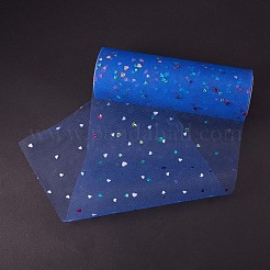 Cintas de malla decorativas de lentejuelas con purpurina de corazón&nbsp;OCOR-BC0007-21