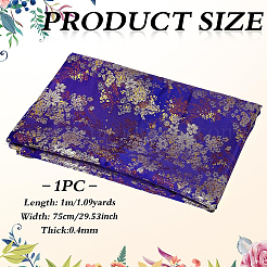 Tissu en polyester à motif de fleurs&nbsp;DIY-WH0504-904C