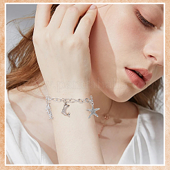 12 Stück 2 Farben Legierung Kabelkette Armbänder für Frauen Männer&nbsp;BJEW-SC0001-60