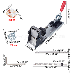 Positionierer für die Holzbearbeitung aus Kunststoff&nbsp;TOOL-WH0130-08