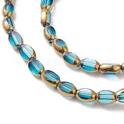 Chapelets de perles en verre électroplaqué&nbsp;EGLA-K015-12A