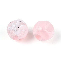 Perline di acrilico trasparente e polvere glitterata&nbsp;TACR-T028-66A