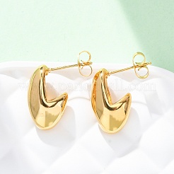 Pendientes de lágrima torcidos de acero inoxidable 304 con revestimiento iónico (IP) para mujer&nbsp;EJEW-K244-11G