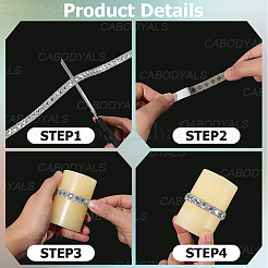 Selbstklebender Glas-Hotfix-Strass&nbsp;DIY-WH20013-98A
