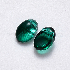 Breloques en verre de jade imitation peint par pulvérisation&nbsp;GLAA-R211-05-J08