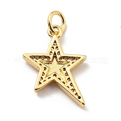 Colgante micropavé cubic zirconia de latón&nbsp;KK-E015-30G