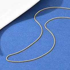 Collane scorrevoli regolabili con catena a maglie in ottone da 1 mm&nbsp;KK-H533-10B-G