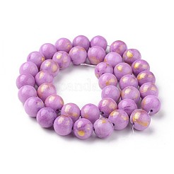 Abalorios de jade natural de mashan hebras&nbsp;G-F670-A09-10mm