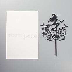 Decorazione della carta dell'inserto della torta della strega acrilica&nbsp;DIY-H109-12