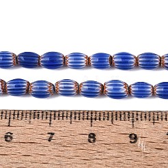 Hilos de cuentas cilíndricas de vidrio millefiori hechas a mano&nbsp;LA-N002-01A