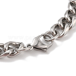 304 Edelstahl-Armbänder mit Wikingerknoten-Gliederkette für Herren&nbsp;BJEW-B096-37AS