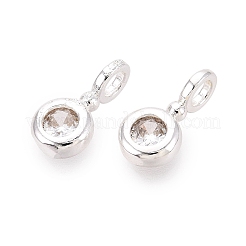 Messing micro pave klar zirkonia charme&nbsp;KK-N288-16S