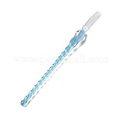 Stylo d'écriture en verre feuille d'argent&nbsp;DRAW-PW0005-03C