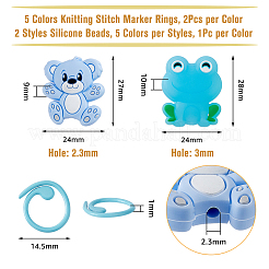 Bear & Frog Nadelschutzkappen aus lebensmittelechtem&nbsp;DIY-DC0002-20