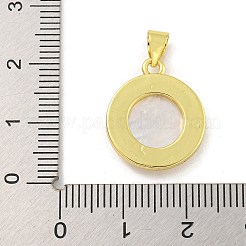 Gestell Messing micro ebnen Zirkonia Anhänger&nbsp;KK-G513-28G