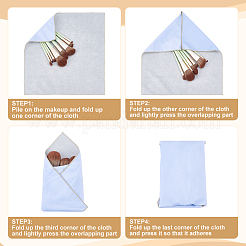 2 pièce de 2 styles de tissu autocollant magique en velours pour objectif d'appareil photo&nbsp;DIY-ME0002-70A