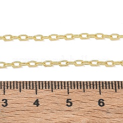 2.2 mm lange Messing-Kabelkettenhalsketten für Damen&nbsp;KK-CBA2293-09G