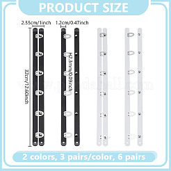 6 paio di bustini per corsetto in acciaio inossidabile di 2 colori&nbsp;STAS-NB0002-05
