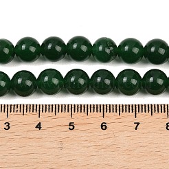Colliers de perles imitant le jade blanc naturel teint&nbsp;LS-G-C270-B01-8mm