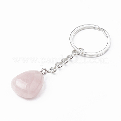 Portachiavi in quarzo rosa naturale&nbsp;G-T104-32B
