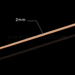 Filo di ottone mezzo tondo per la creazione di gioielli&nbsp;CWIR-WH0003-02G