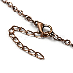 Collane con ciondolo in cristallo di quarzo&nbsp;NJEW-P287-01R-02