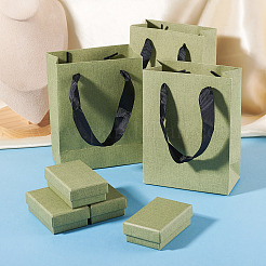4 Stück rechteckige Schmuckaufbewahrungsboxen aus Papier&nbsp;CON-TA0001-39B-01