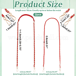 2 Stück 2 Stile Geldbörsenketten&nbsp;DIY-WR0003-26D