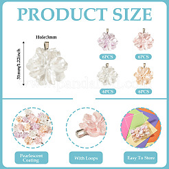 24 pz 4 colori pendenti in resina&nbsp;PALLOY-TAC0303