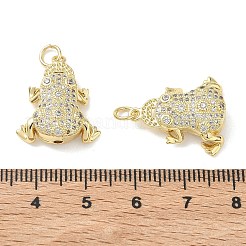 Ciondolo in ottone con micro pavé di zirconi chiari&nbsp;KK-H280-04G